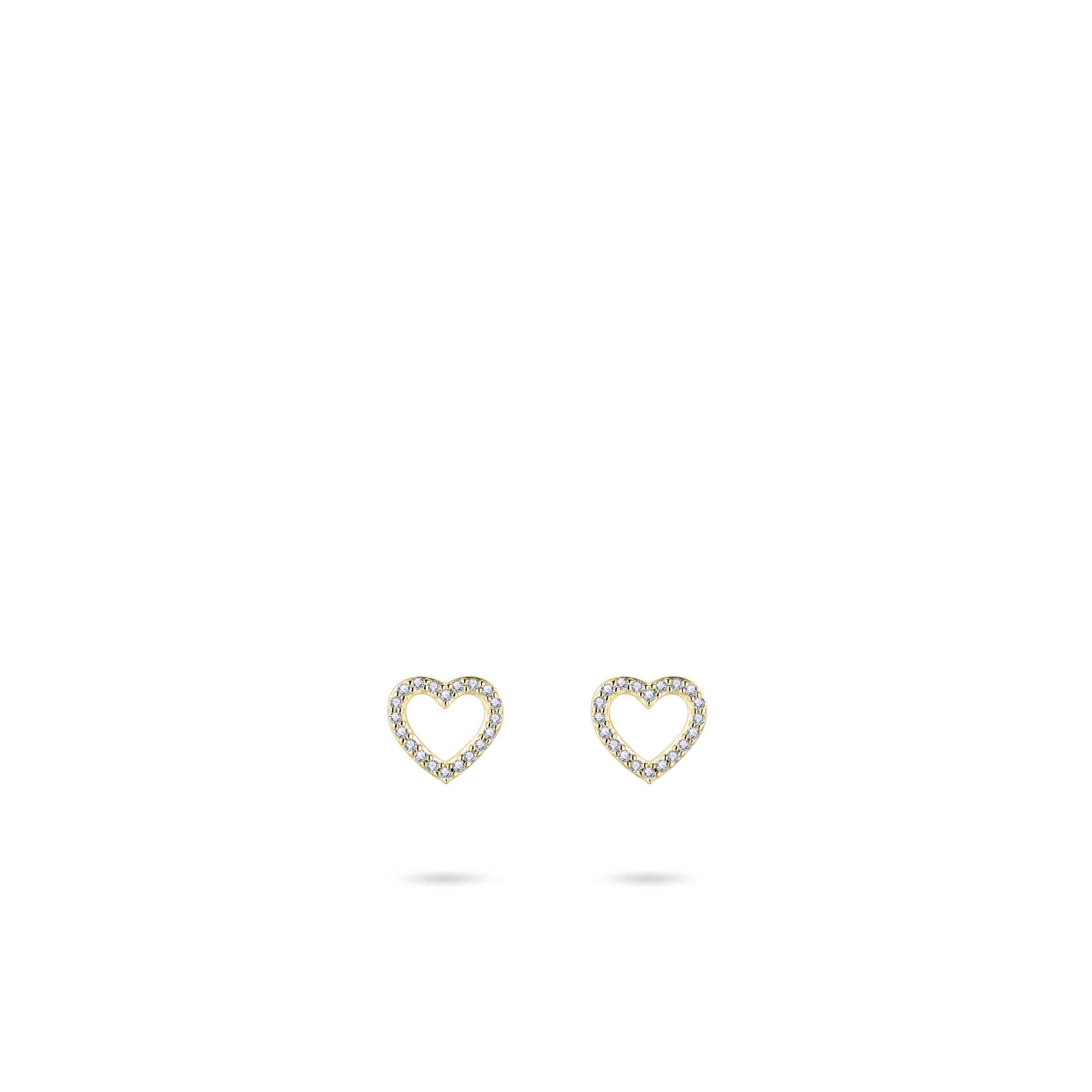 Gisser Jewels Zilver oorstekers goud VGE032