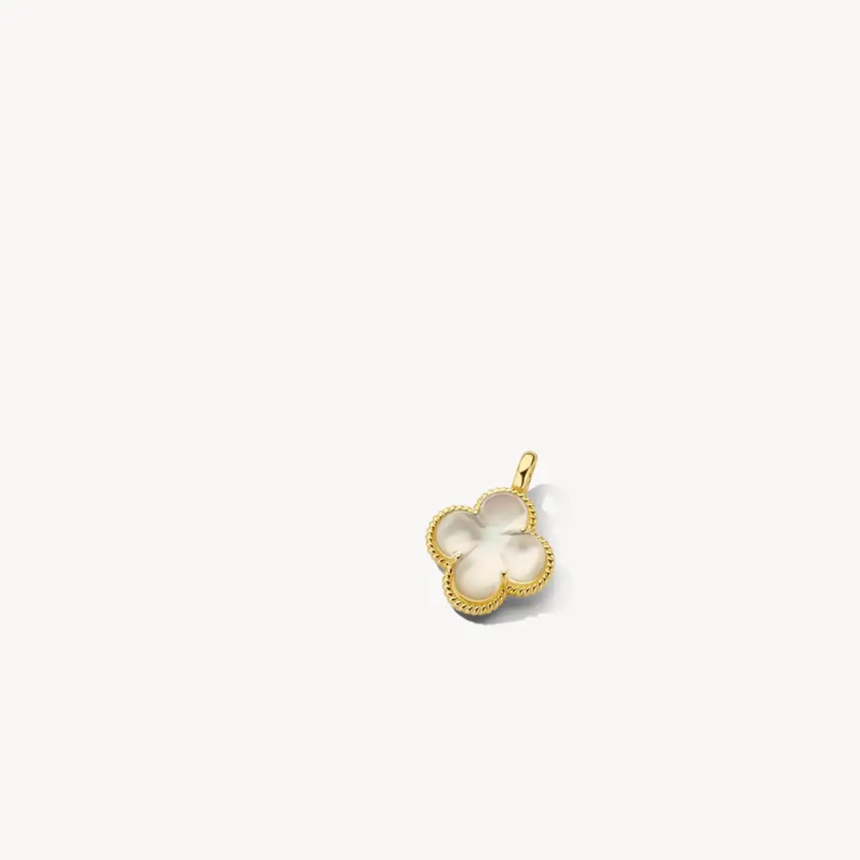 Blush Hanger 6096YMQ - Geelgoud (14k) met Mother of Pearl en Rock Crystal