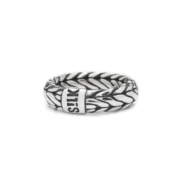 SILK RING ZILVER 352. MAAT 18