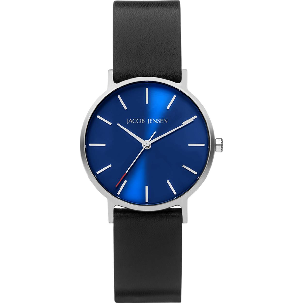 Dit is een horloge van het merk Jacob Jensen gemaakt voor dames.
De specificaties zijn als volgt:
Kastmaat: 32
Kastdikte: 7
Bandlengte: 18
Bandbreedte: 16
Waterdichtheid: 5 ATM / 50 Meter / 165 Feet