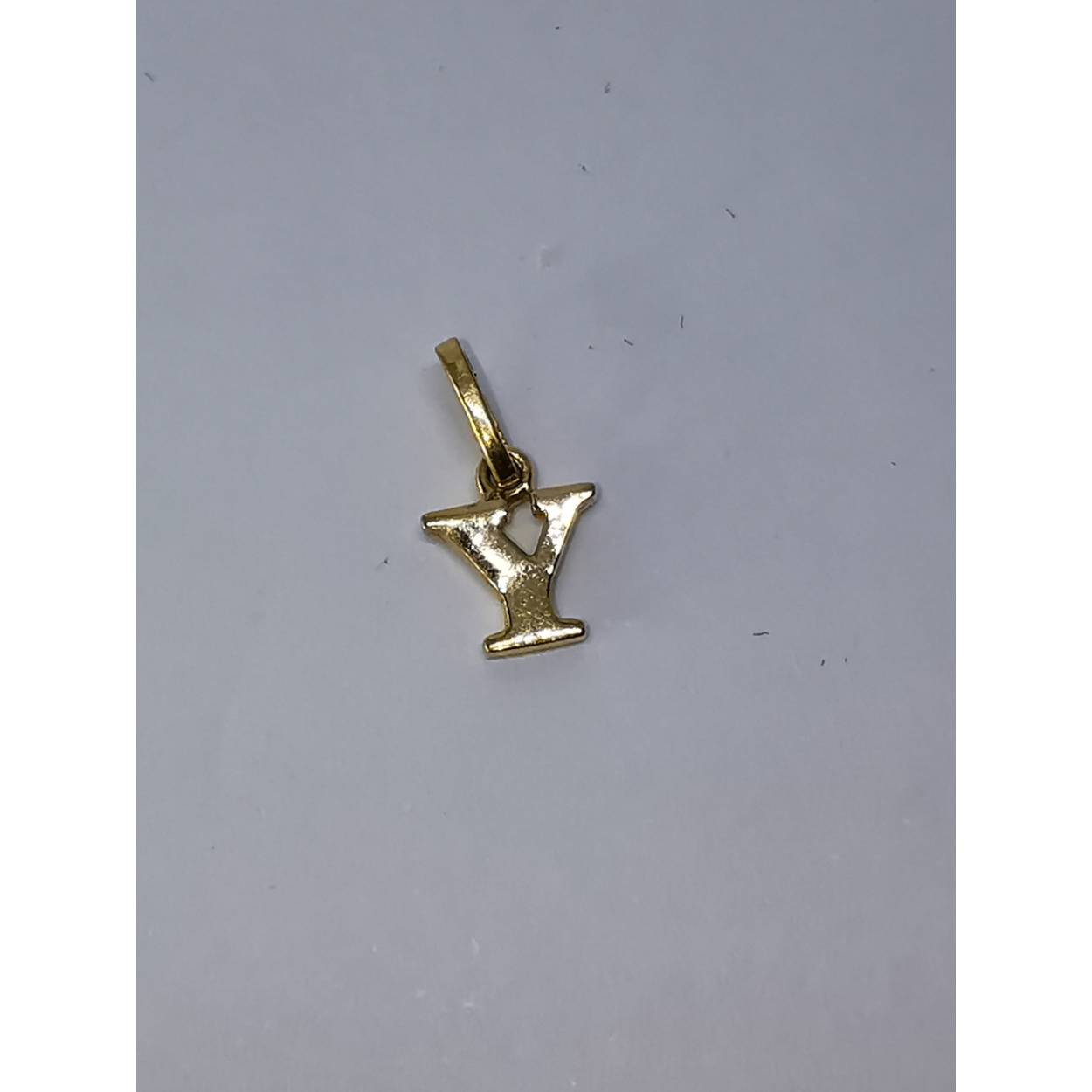 18 karaat geel gouden letter Y hanger.