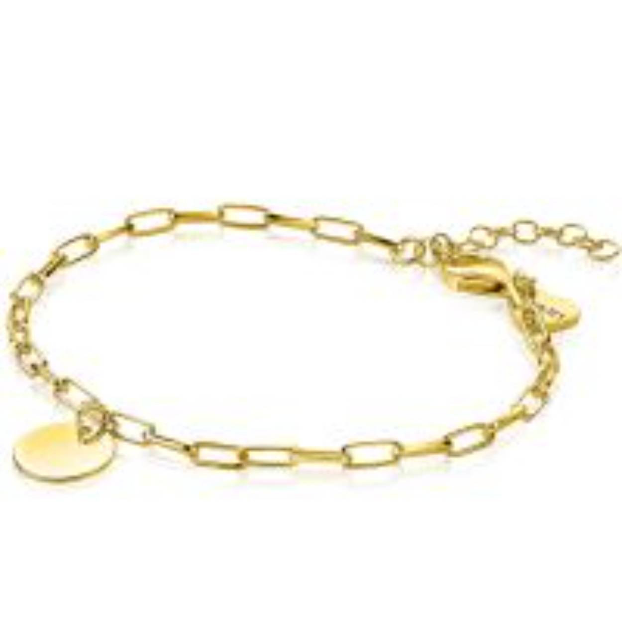 ZINZI gold plated zilveren gourmet armband met staafjes 1,6mm breed 16-19cm ZIA2366G