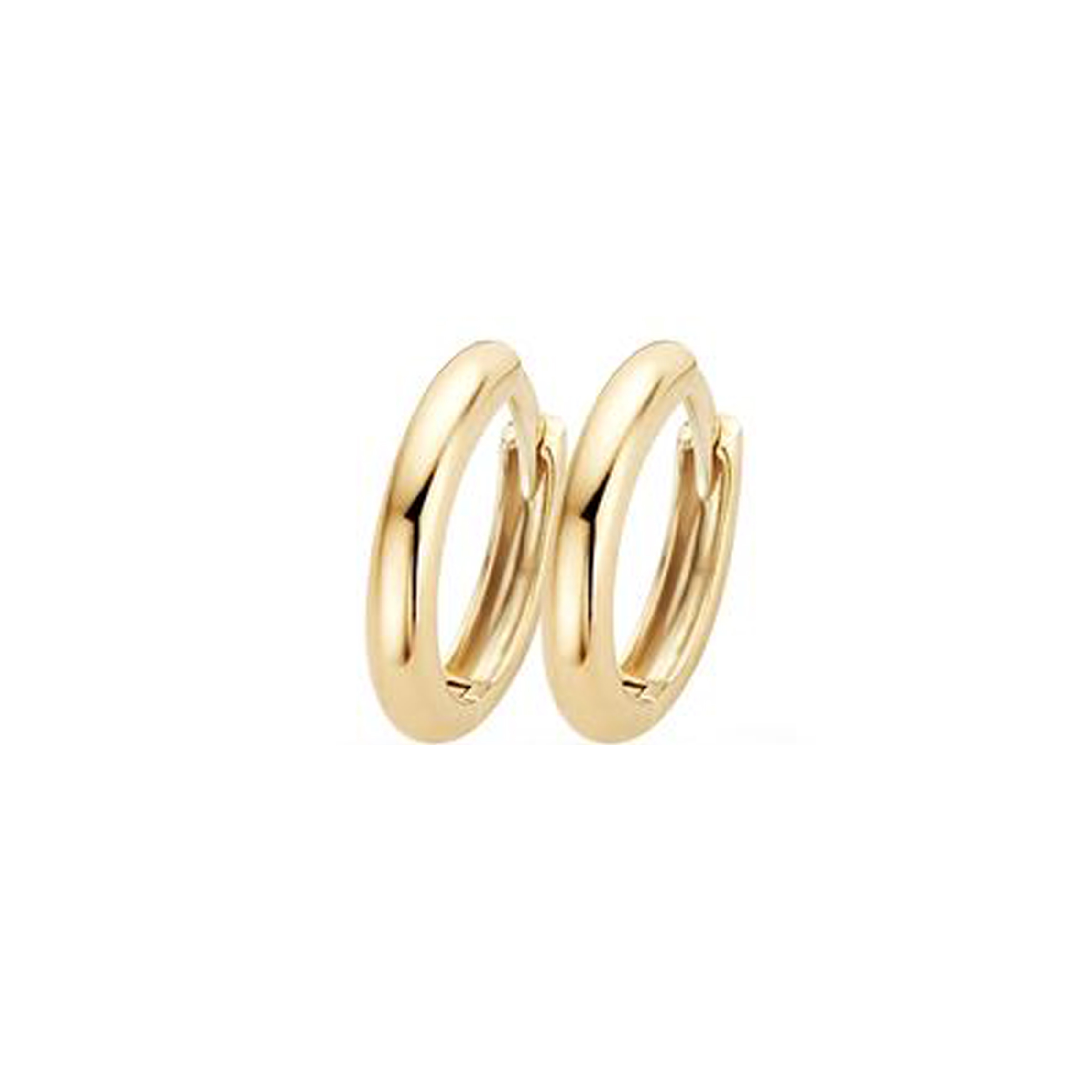Oorringen 7203YGO - Goud 
Deze perfect gepolijste geel gouden oorringen hebben een klassieke uitstraling. De oorbellen zijn te combineren met oorbedels waardoor ze eenvoudig zijn te transformeren van tijdloze, stijlvolle basic naar classics with a twist. De oorbellen hebben een breedte van 11,3 mm en een diameter van 2,1 mm.