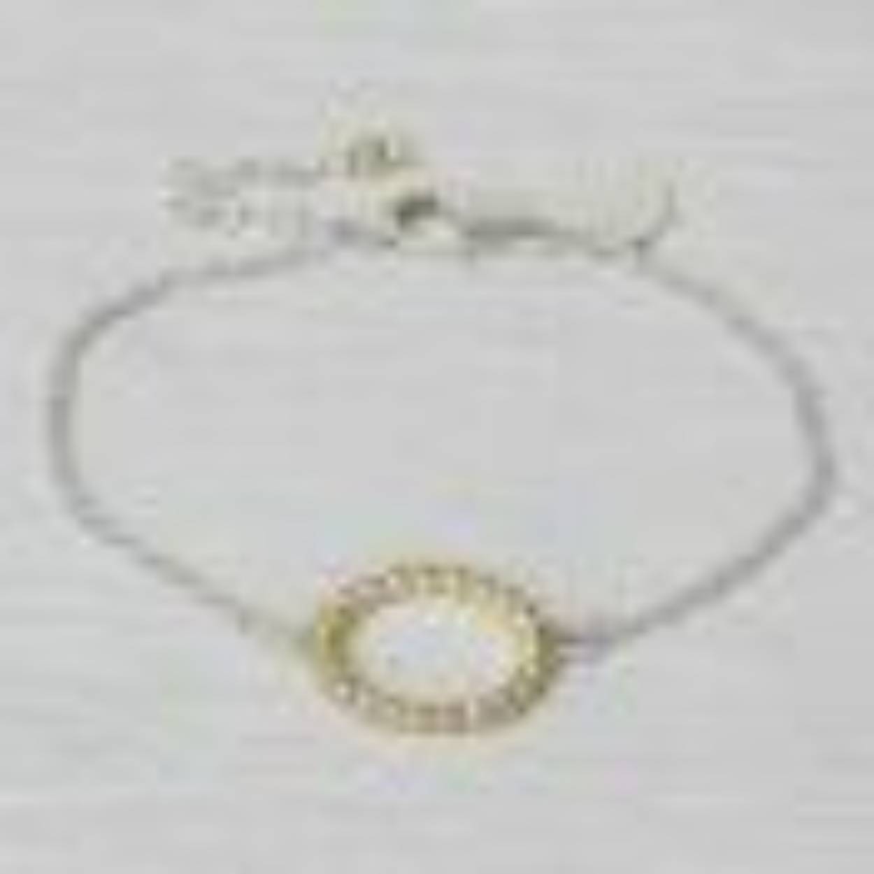 Deze armband van J&eacute;h Jewels is gemaakt van 925 sterling zilver met in het midden een ovaal gemaakt van Goldfilled. De armband kan korter gedragen worden, doordat je de sluiting aan iedere andere schakel kunt vastmaken. Draag hem in combinatie met een Goldfilled ring of een stoere rinkelarmband. 