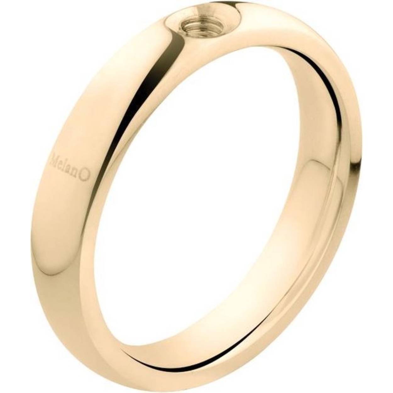 Melano edelstaal twisted ring gd.plated mt57 M01R5010G