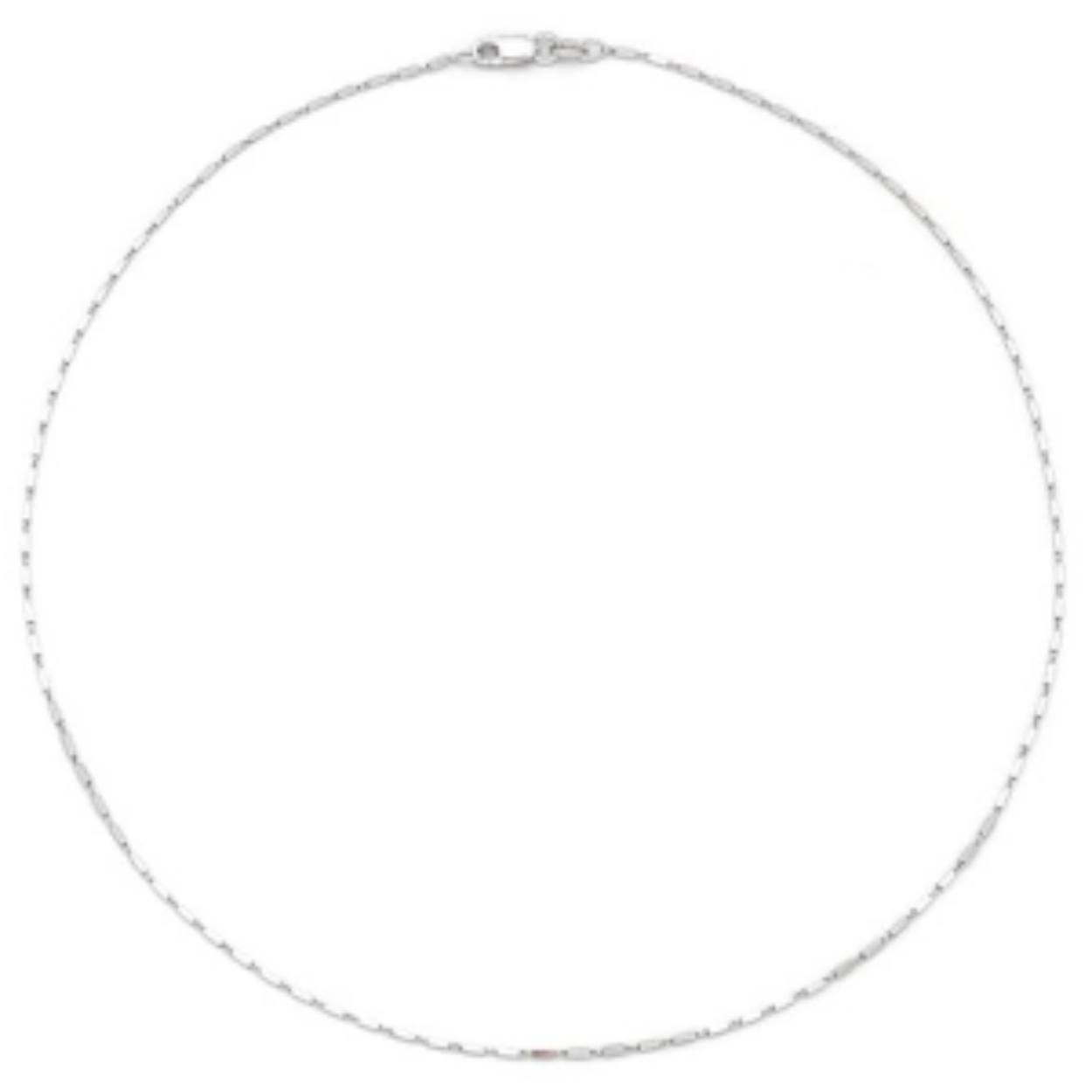 Zilveren Collier Staafjes Fantasie 1mm 45cm