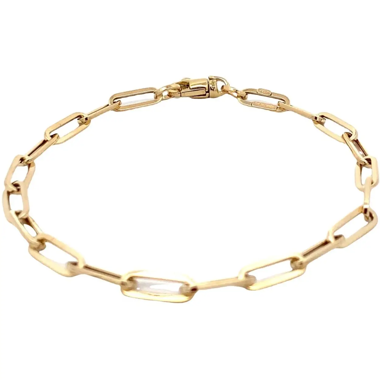 14 Karaat geelgouden armband closed forever lengte 19CM