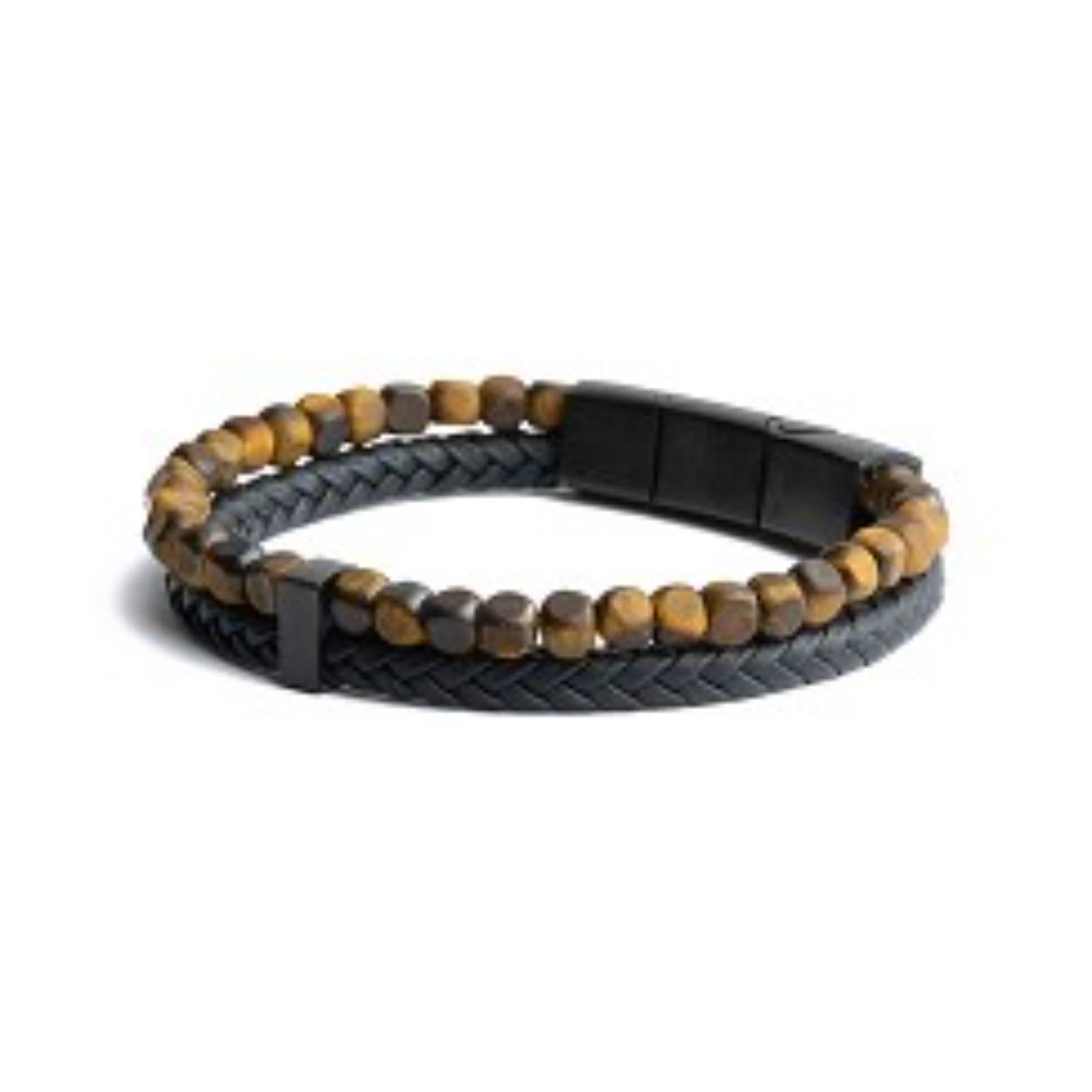 Geef een unieke touch aan je outfit met een accessoire van Gemini. Dit 100% Belgische merk ken je ongetwijfeld van hun authentieke natuursteen armbanden. Echter breidt Gemini zijn horizon uit met andere hoogwaardige materialen om jou van kwalitatieve, doch betaalbare accessoires te voorzien. Ontdek deze Gemini armband Double Tiger O35 uit de Olympus Double collectie. De armbanden uit de Olympus Double collectie zijn vervaardigd uit unieke 4 x 4 mm natuurstenen en een Italiaans handgewoven Nappa leren band. Een extra roestvrije stalen spacer houden de 2-in-1 armband samen. Jong of oud. Ondernemer of wereldreiziger. Gemini accessoires staan je goed, ongeacht je leeftijd, persoonlijke smaak en levensstijl. Meer nog, ze zetten jouw karakter kracht bij. Toon je ware aard met een uniek Gemini juweel. Mix & match binnen of tussen collecties om jouw persoonlijkheid te evenaren. Koop jouw Gemini statement juweel of combinatie eenvoudig online bij Jan Maes. We leveren de unieke Gemini accessoires met zorg bij je thuis in hun originele juwelendoos. 