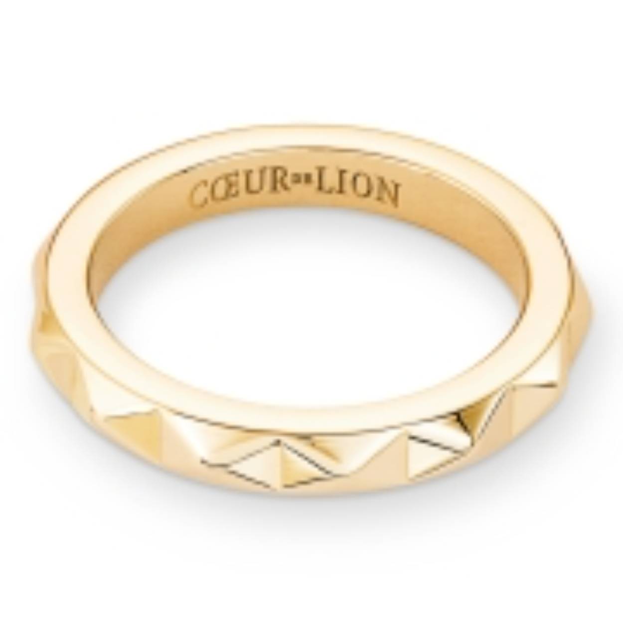 Coeur de Lion vergulde stalen ring model 0135/40-1600-56