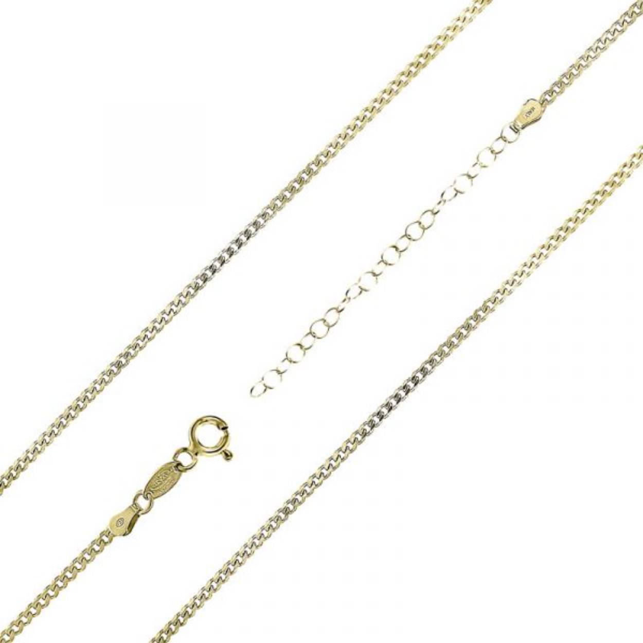 MY iMenso necklace "Grumetta 1,4mm" (925/1Mgold-ptd) 42+5cm