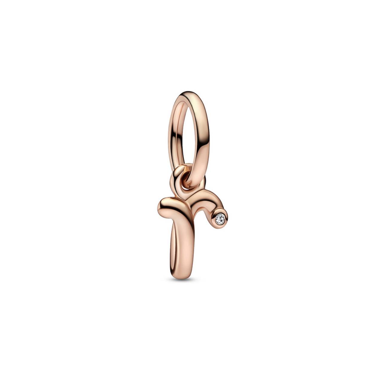 Pandora hanger letter R rosé