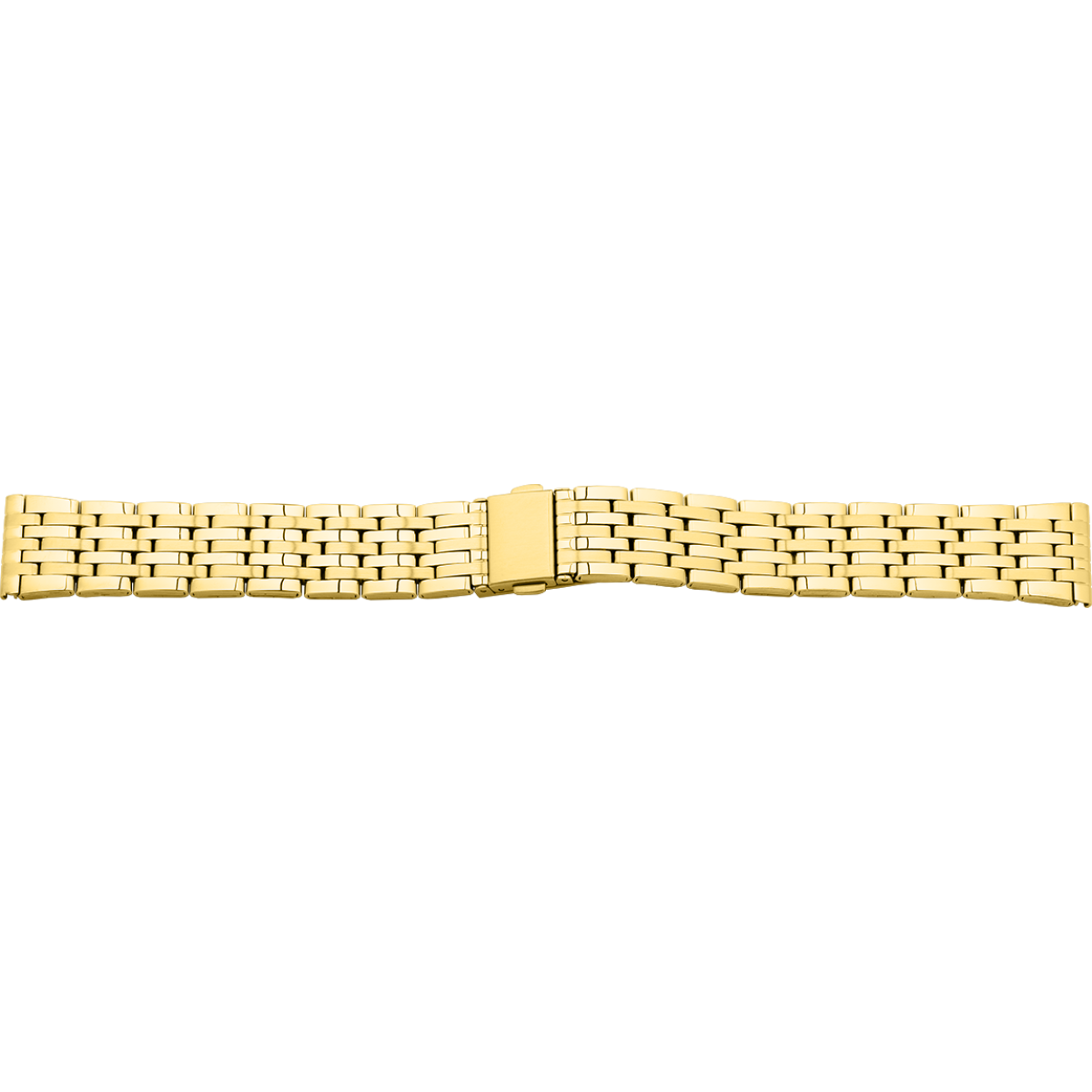 Horlogeband edelstaal 339 geel pvd 16mm