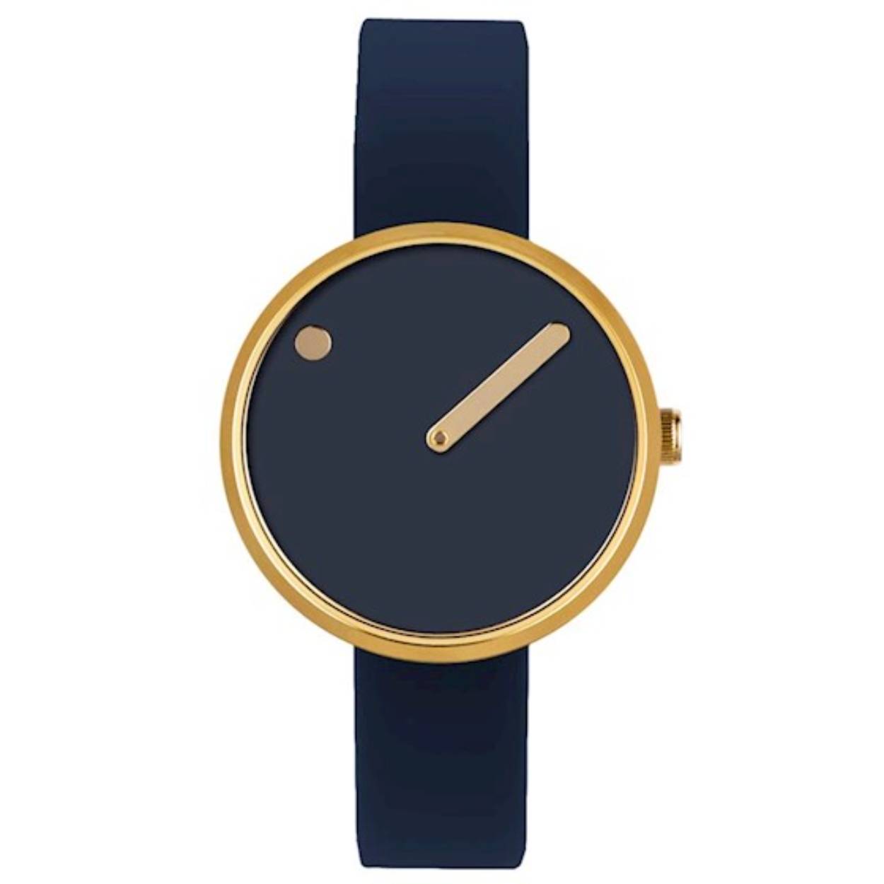 Picto double horloge met siliconen band