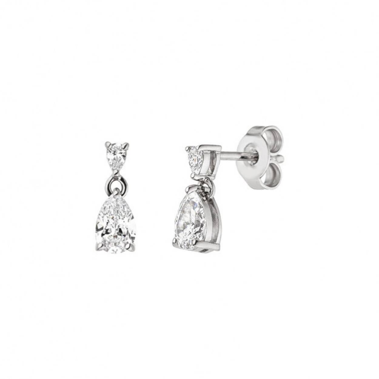 Prachtige oorsieraden van Viventy, bezet met zirkonia. 
