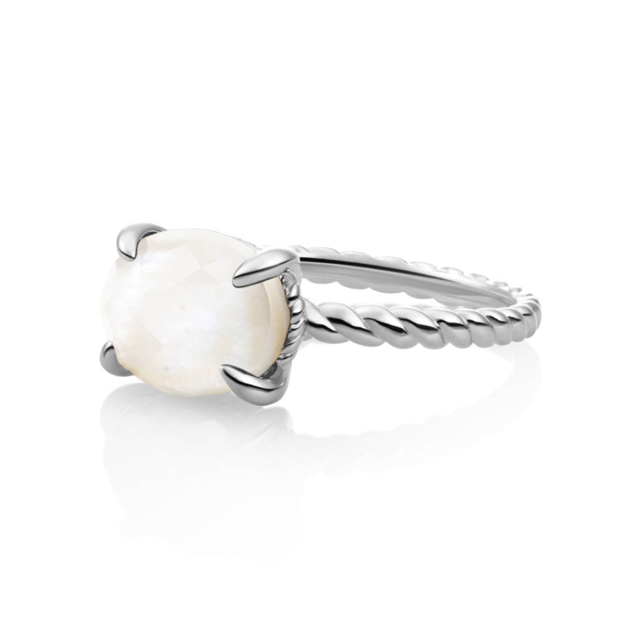 Sparkling Zilveren Ring SRI03-P01-54
