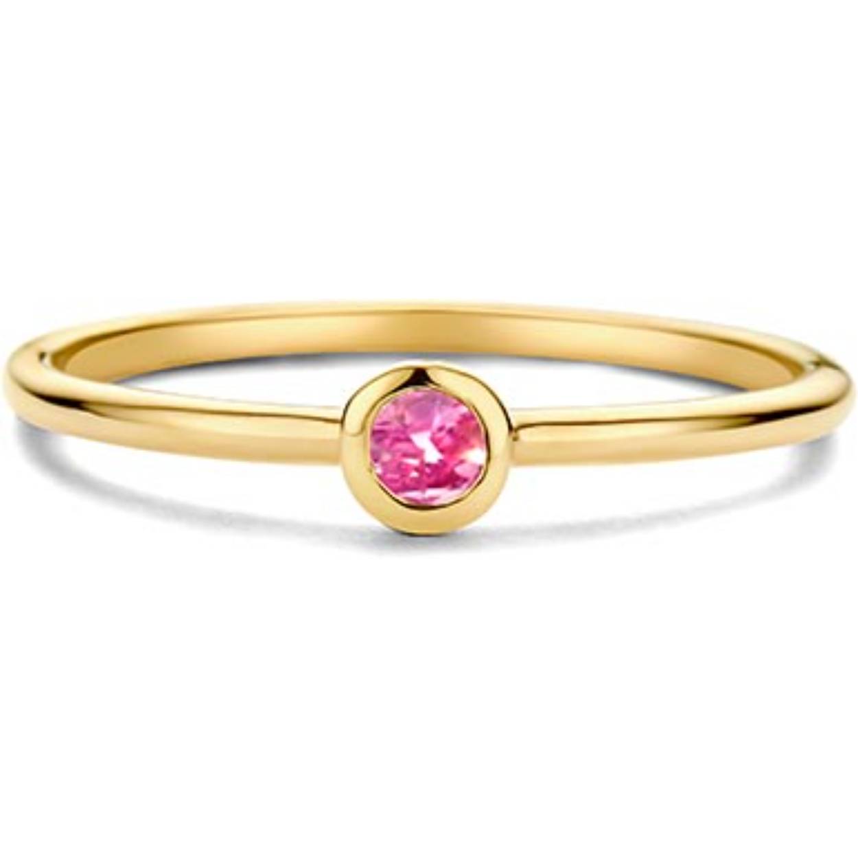 SWING JEWELS BIRTHSTONE 14 CT RING OCTOBER PINK TOURMALINE