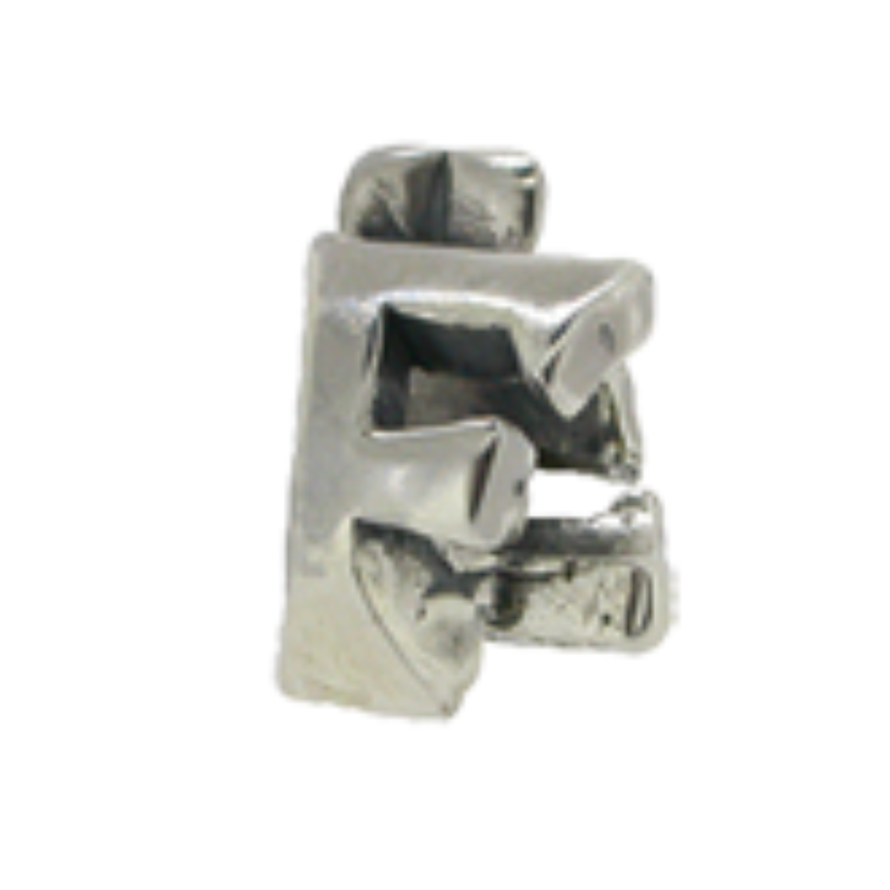 Letter F Zilver