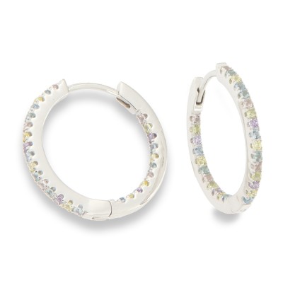 Creolen multi colour 13mm binnen 18 mm buiten maat