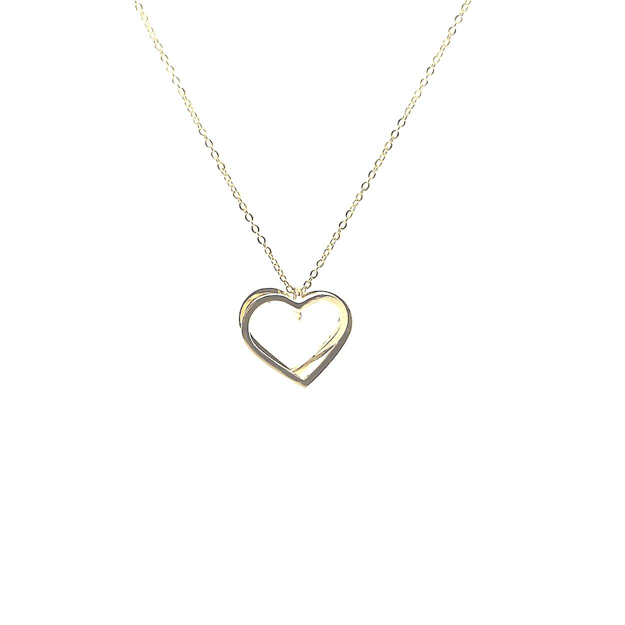 
De twee harten zijn door elkaar geplaatst voor een mooi 3D effect.

Deze hanger wordt los verkocht of wil je er een bijpassende ketting van goud bij bestellen?

Maak een afspraak en kom deze sierlijke hanger eens passen! Of bestel haar gelijk, dan sturen we deze mooi verpakt naar je toe.