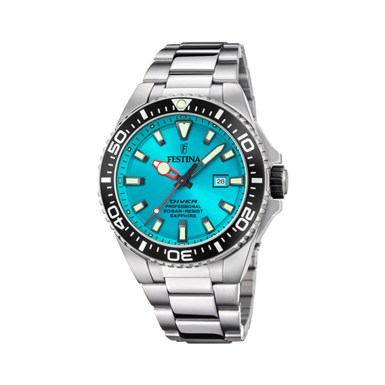 Festina herenhorloge F20663/5 met een 316l roestvrij stalen kast en een saffierglas met een 316l roestvrij stalen band/armband.

Festina horloges zijn de perfecte mix van elegantie en functionaliteit.Festina biedt een betrouwbaar ontwerp, technologische evoluties en een constante prijs/kwaliteit garantie.
