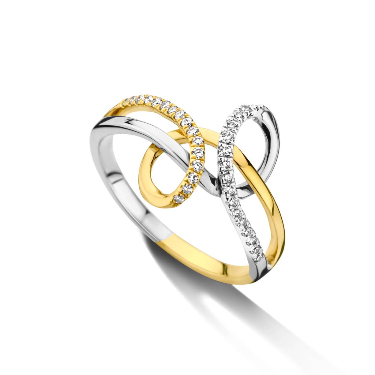 Ring WG 18 kt + 0.13ct brilj