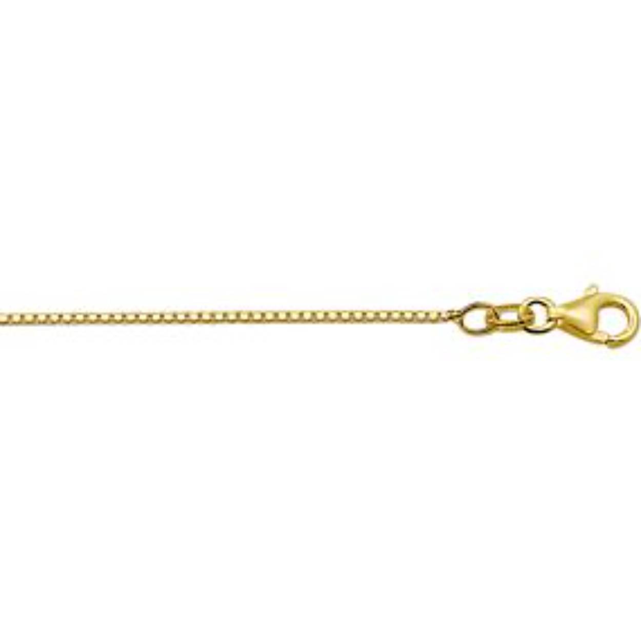 14k geelgoud venetiaans collier op 45 cm lengte en 1.0 mm dikte