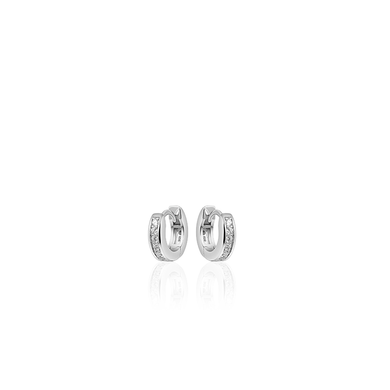 GISSER OORRINGEN ZILVER 3*12 MM KCD3/12