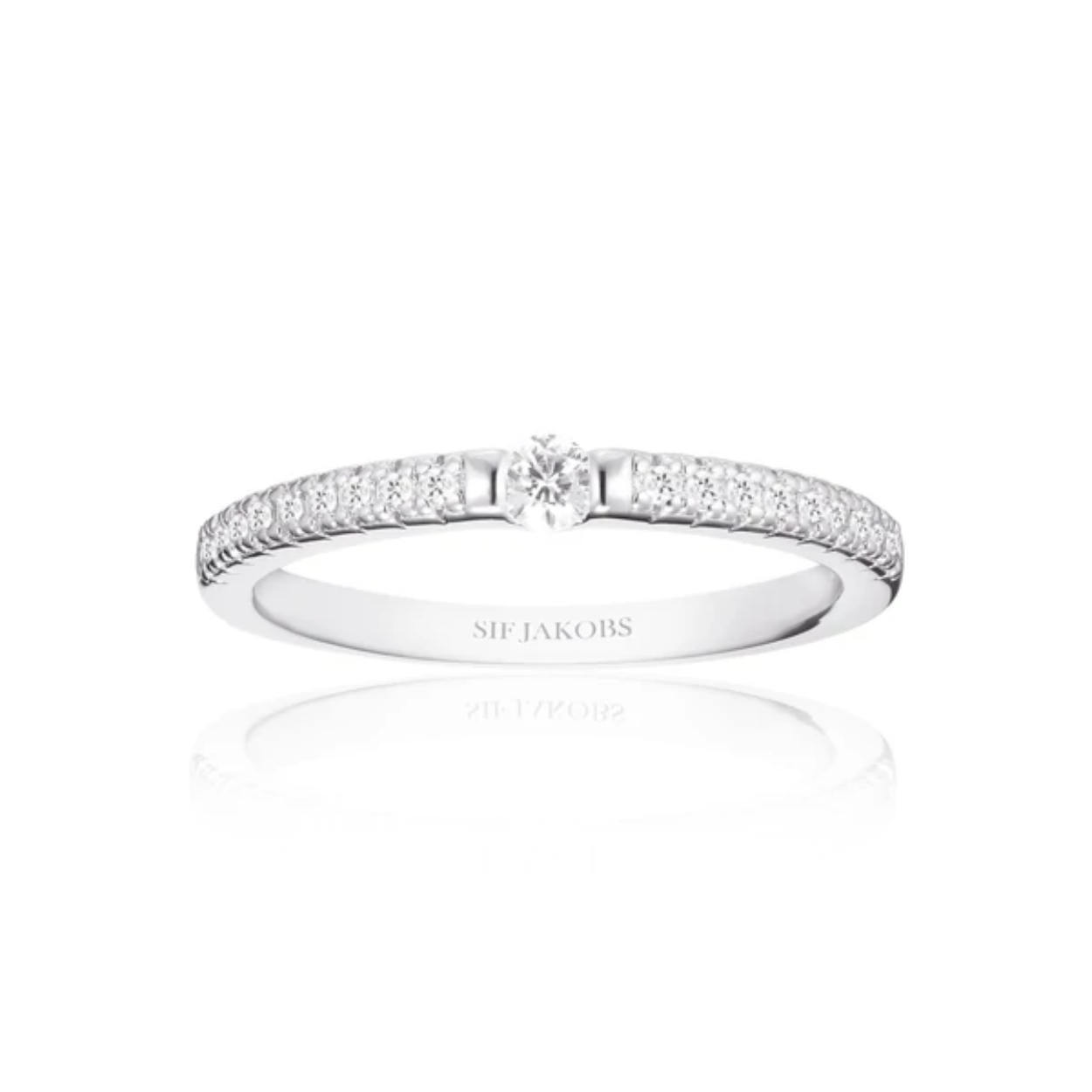 zilveren ring met zirkonia