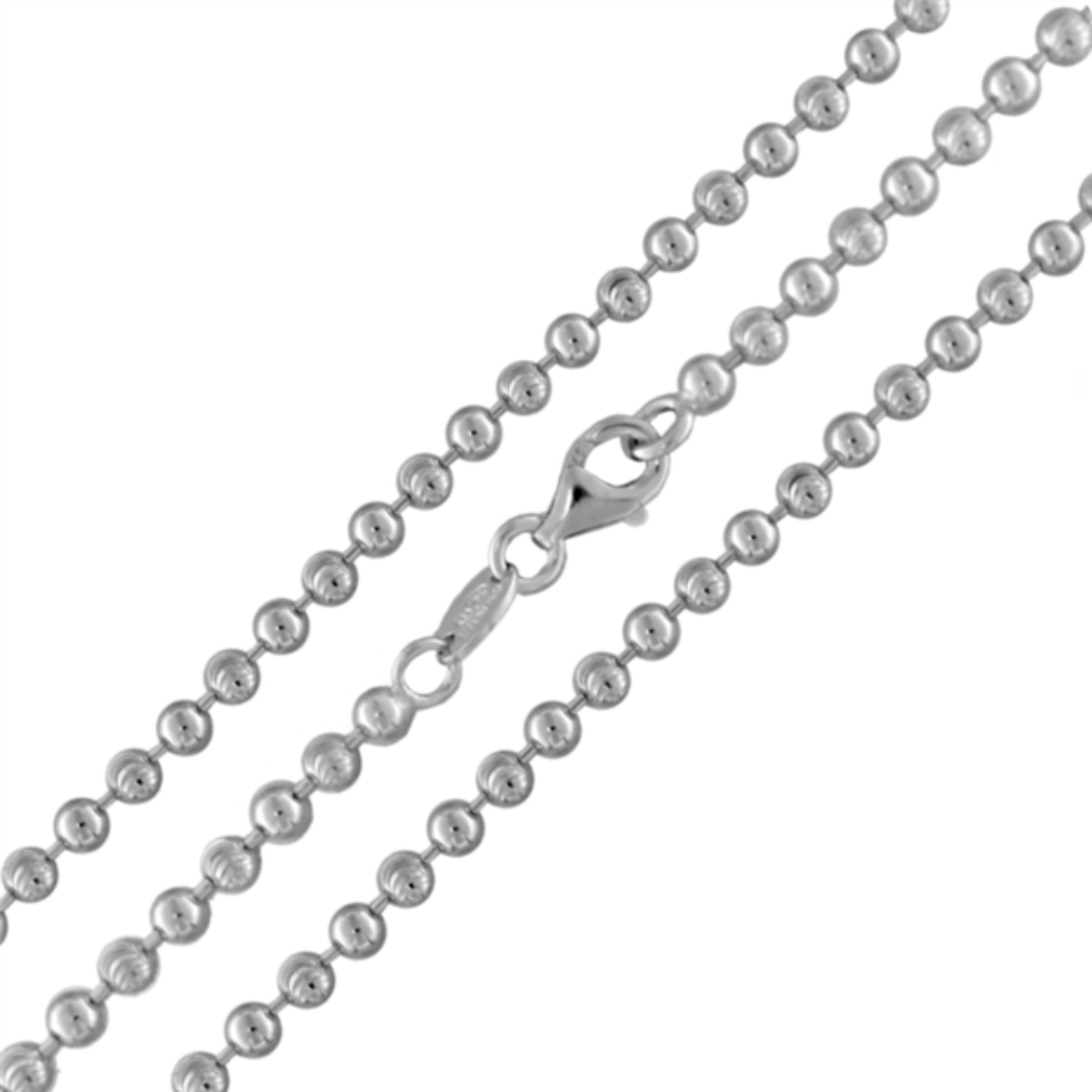 My imenso zilver collier Bead 50cm