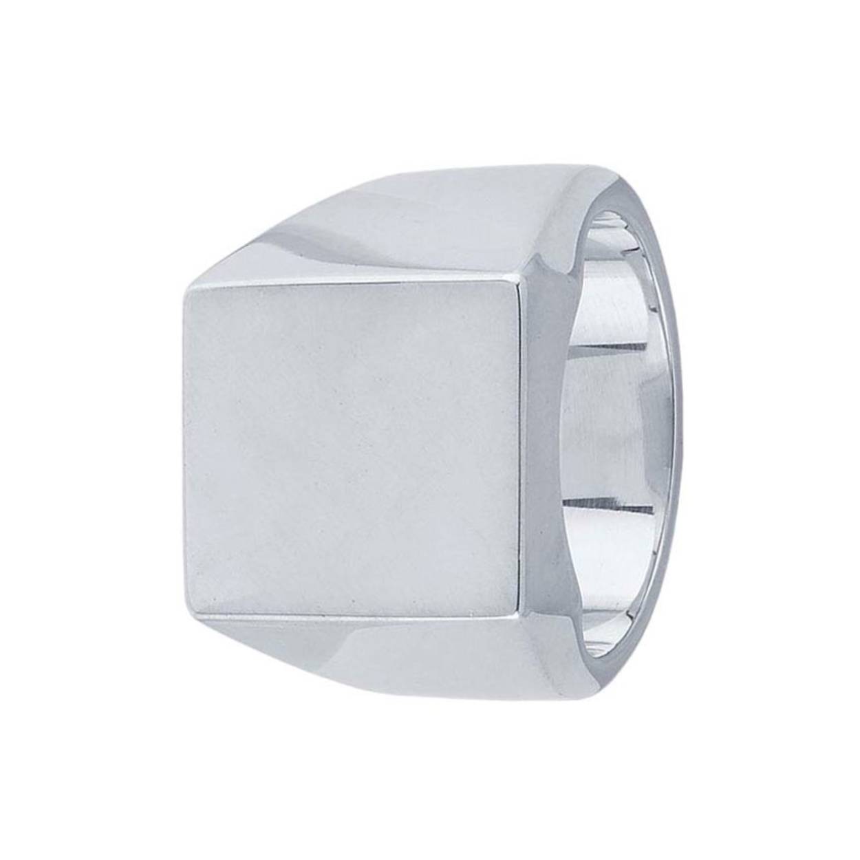 Zilver zegelring maat 18.75  RINZ 1,09