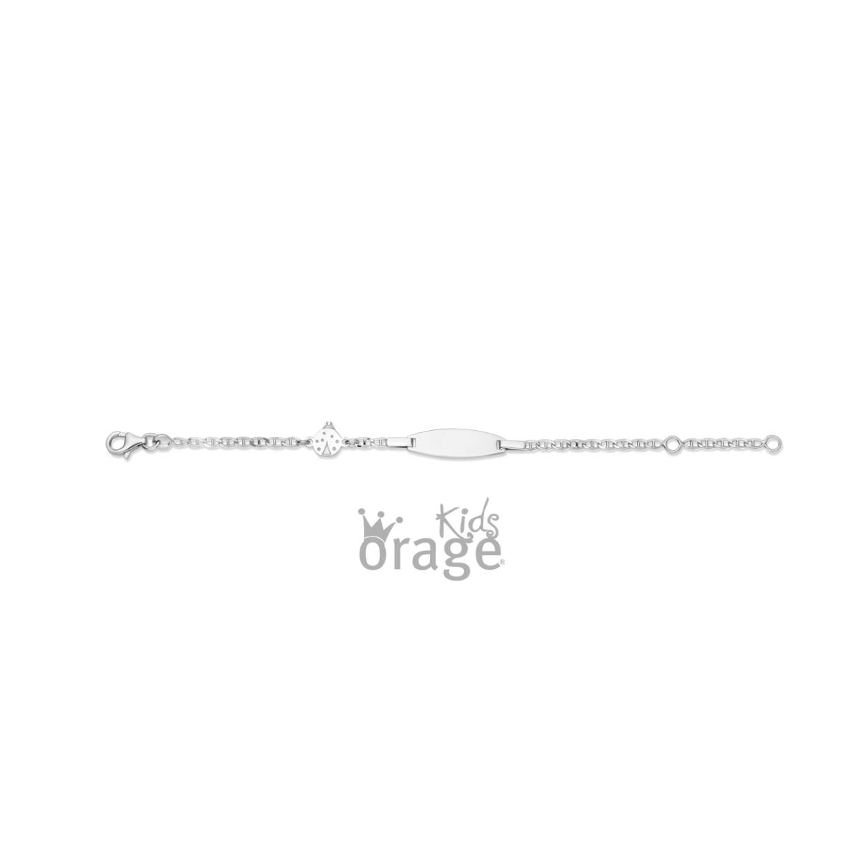 Zilveren armband met naamplaat en lieveheersbeestje
Lengte: 14 cm
Gravure is mogelijk, neem hiervoor contact op met ons.