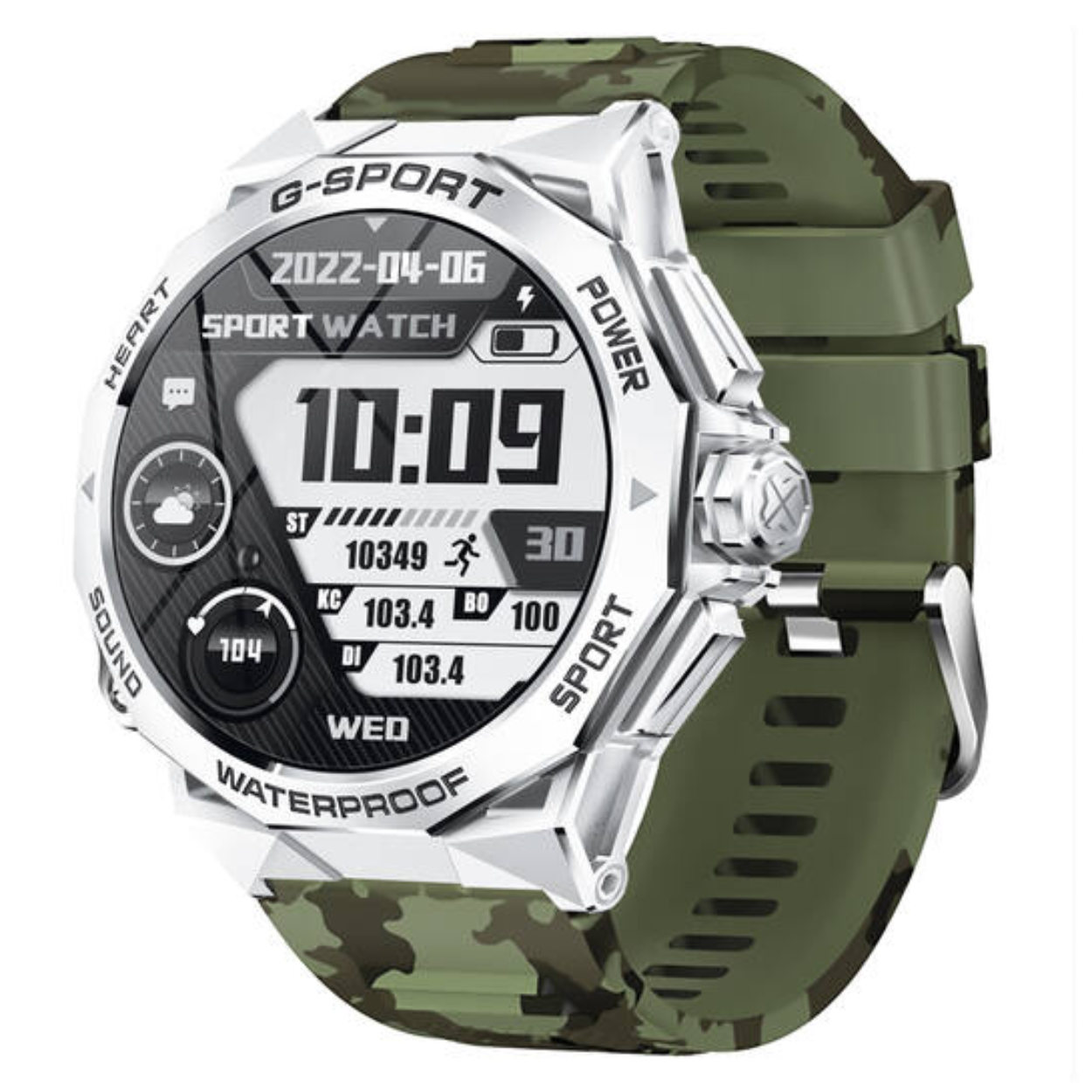 SMARTY2.0 SW075B Smartwatch Siliconen 46mm
Dit Smarty Smartwatch horloge met nr: SW075B is een stap in de toekomst. Door zijn Amoled scherm is het beeld vele malen scherper en intenser. De zilverkleurige kast is gemaakt van zinklegering/alluminium met een gehard glas. Aan de kast zit een groene siliconen band met een gespsluiting. Het ronde horloge heeft een doorsnee van 46mm en is spatwaterdicht. Deze smartwatch is sportief, stijlvol, maar zeker gebruiksvriendelijk. Om door apps, berichten en tekst te bladeren hoeft je alleen maar op het glas te tikken of de knop te gebruiken.

Merk:
SMARTY2.0
Smartwatches verbinden je met de wereld. 
SMARTY2.0 biedt een brede keuze aan vormen en functionaliteiten. Een ronde of rechthoekige smartwatch? Eentje voor de smalle pols? Een ladies watch of een kids watch?  SMARTY2.0 heeft het allemaal.
De keuze qua functionaliteiten is onuitputtelijk: bluetooth bellen, stappenteller, hartslag- en bloeddrukmeter,  meerdere verschillende sporttrackers, menstruatie en ovulatie herinneringen, ingebouwde GPS, vind mijn smartphone en heel veel meer. Maak je eigen keuze.
Iedere SMARTY werkt zowel met iOS als met Android en is moeiteloos via een QR-code te koppelen met iedere mobiele telefoon. Misschien wel dé makkelijkste smartwatch voor iedereen.
SMARTY2.0 staat voor hoge kwaliteit in een betaalbaar prijssegment: € 79 - € 199.

Highlights:
- Geschikt voor Android en iOS  
- De Smartwatch heeft Bluetooth call 
- Hoge batterij efficientie
- 24 uur hartritme meting
- Bevat smart music
- Door de verschillende meters en tellers is het mogelijk om onder andere de hartslag, stappen, snelheid, slaap, luchtdruk, stress, hoogte- en diepte te meten
- D.m.v. de ingebouwde GPS, is het mogelijk om offline te navigeren en achteraf je route terug te kijken (zonder dat de telefoon in de buurt is)
- Stof,- Waterdichtheid: IP68