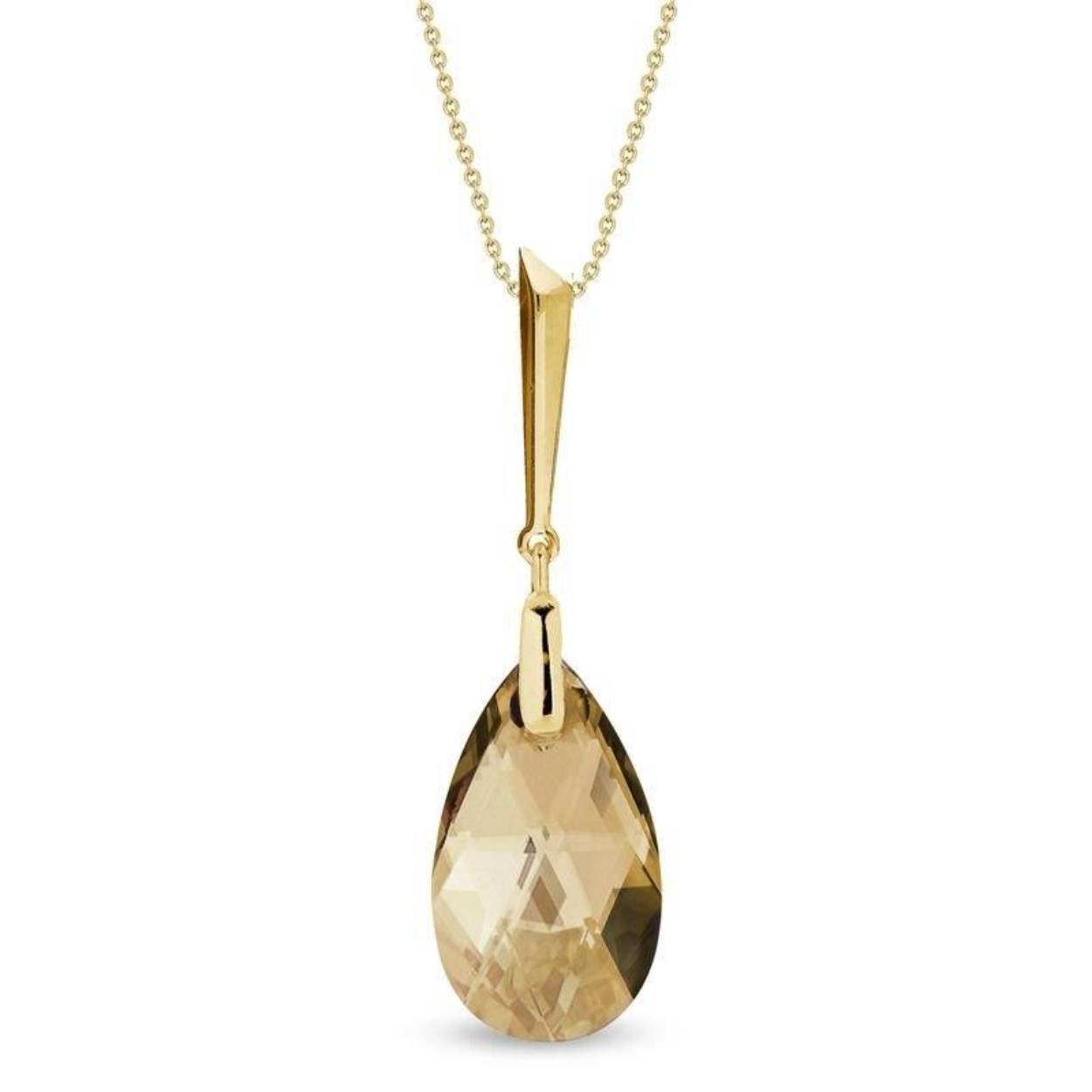 Dit collier is van het merk Spark Jewelry en is gemaakt van echt zilver met een gold coating.