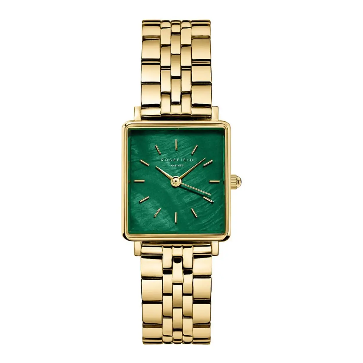 Rosefield - Boxy XS Emerald Steel Gold