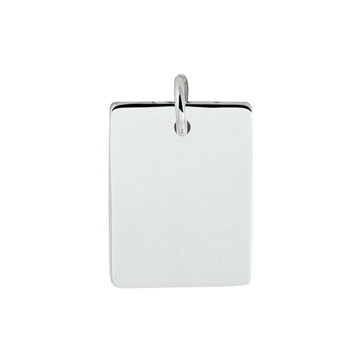 zilver gerhodineerde graveer hanger