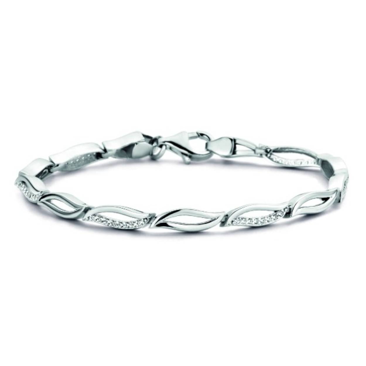 zilveren armband van Rosa di Luca op 19 cm lengte