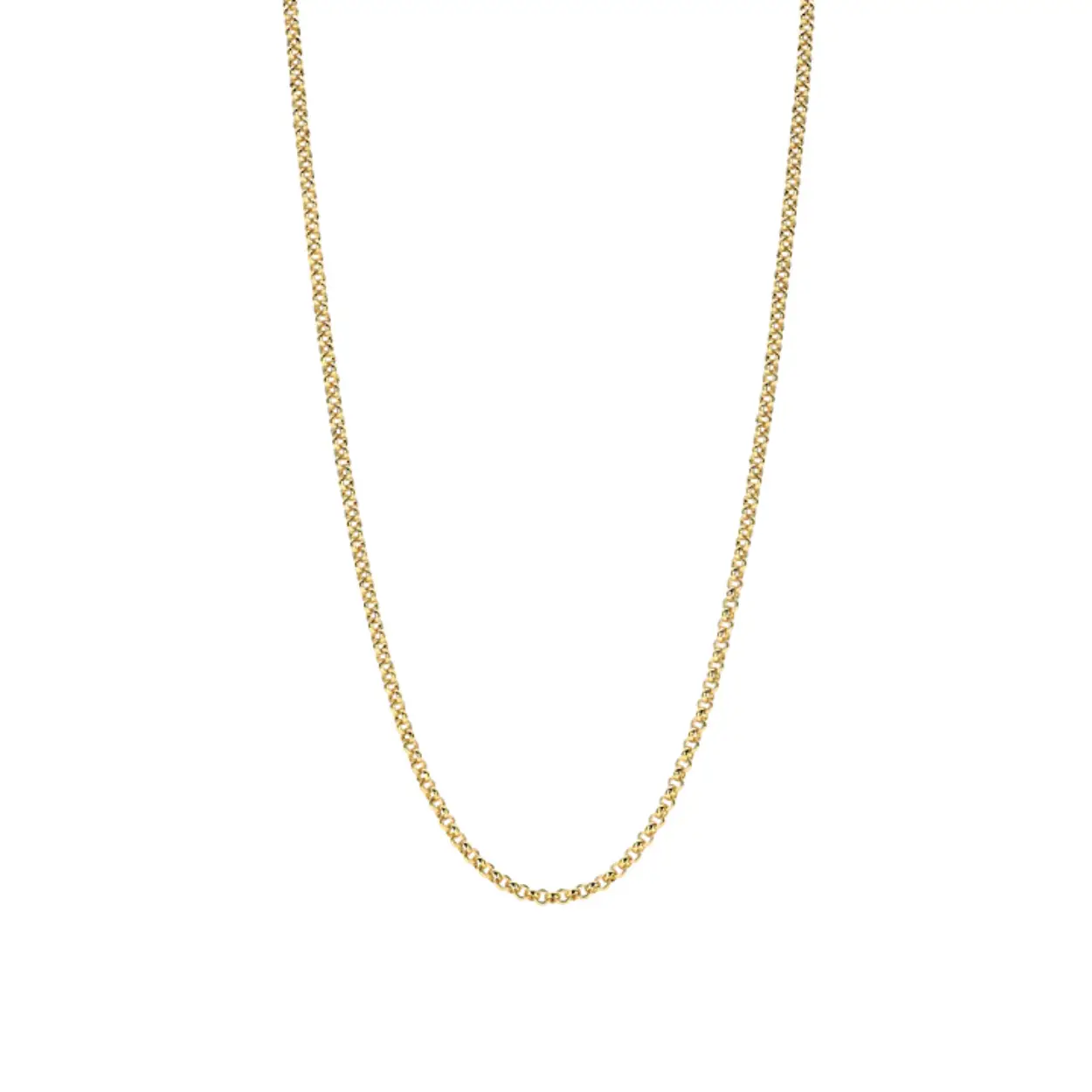 Ti Sento Zilver verguld jasseron collier 45Cm