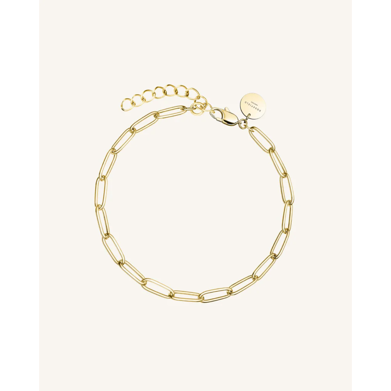 Rectangle Chain Bracelet Gold