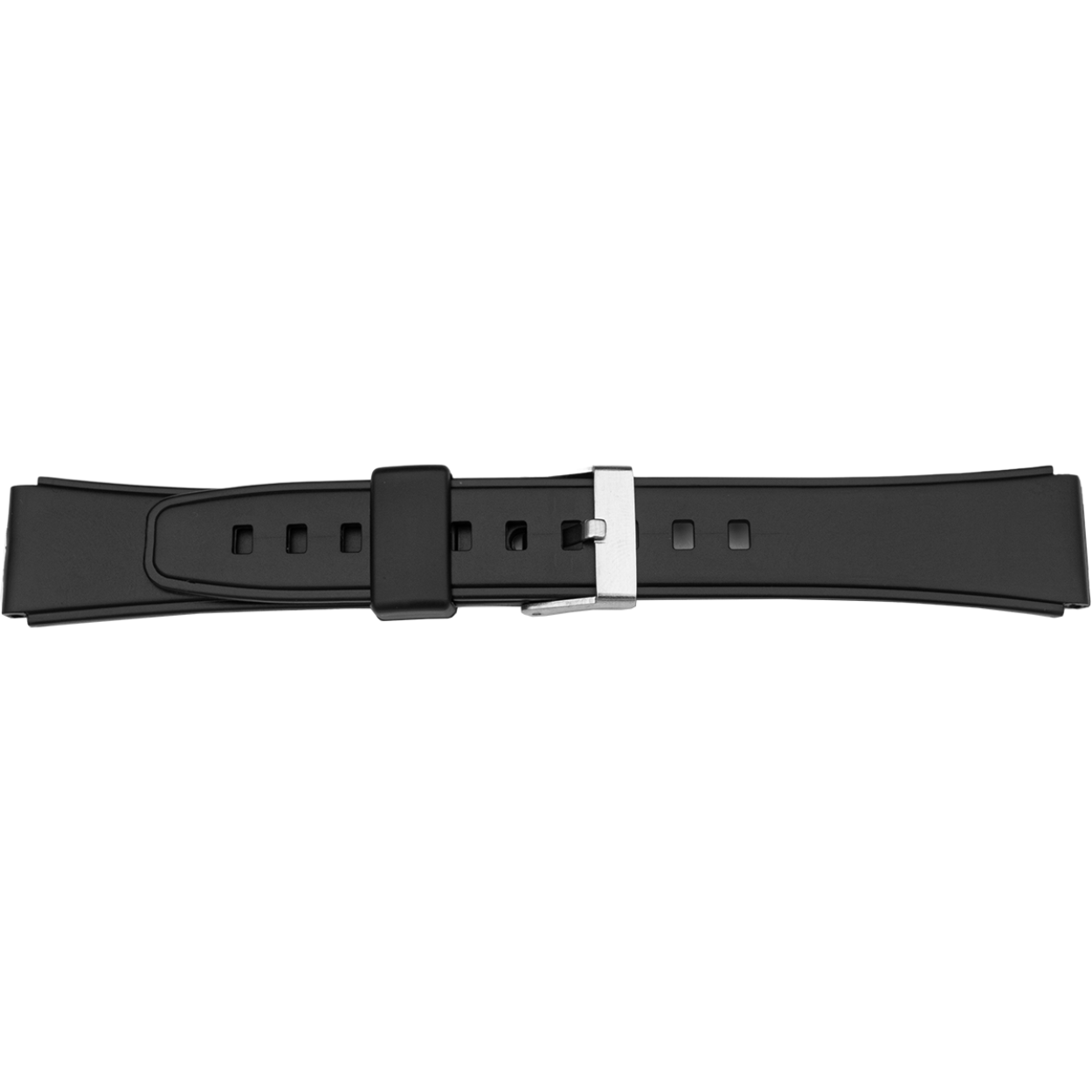 Horlogeband kunststof 814 zwart 17mm