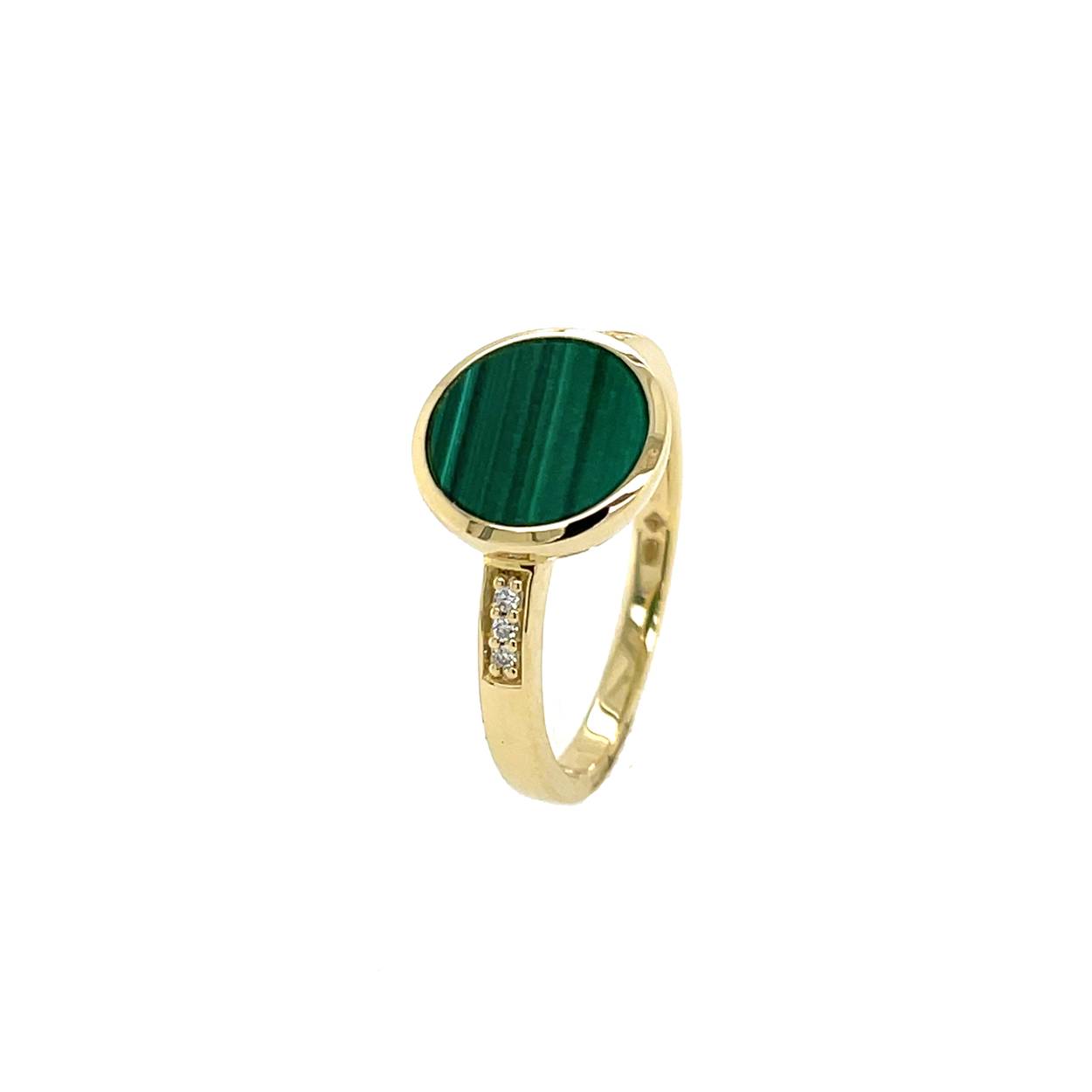 Ring GG malachiet briljant