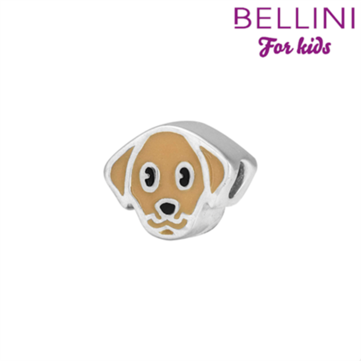 Zilveren kinderbedel van Bellini van een schattig 
hondje dat beschilderd is met bruin emaille. 

De zilveren Bellini armbandjes zijn in diverse
maten te verkrijgen. 

Materiaal: 925 sterling zilver / emaille