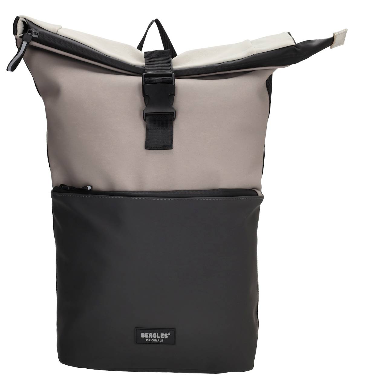 Deze Beagles Originals rugzak is echt een aanrader! Deze toffe rugzak ziet er niet alleen leuk uit door de verschillende gekleurde vlakken, maar is ook nog eens erg praktisch. De rugzak heeft een hoofdvak met een laptopvak voor een laptop tot 15,6 inch. Daarnaast heeft de rugzak een voor- en achtervak. De rugzak sluit met een rits en heeft een overslag met een klikgesp. In combinatie met het waterafstotende materiaal zijn jouw spullen in deze tas optimaal beschermd. Met de gewatteerde schouderbanden draag je de rugzak comfortabel met je mee. Ga jij voortaan in stijl naar werk of school? 

De eigenschappen van deze rugzak zijn: 

Hoofdvak met ritssluiting en overslag 
Voor- en achtervak  
15,6 inch laptopvak
Verstelbare schouderbanden 
Enkel handvat
Waterafstotend materiaal