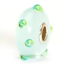 Trollbeads ijsblauwe knop