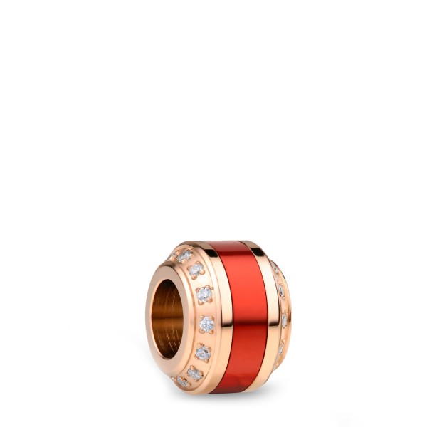 Edelstaal bering Charm Zirkonia -red -rosé JOY-2