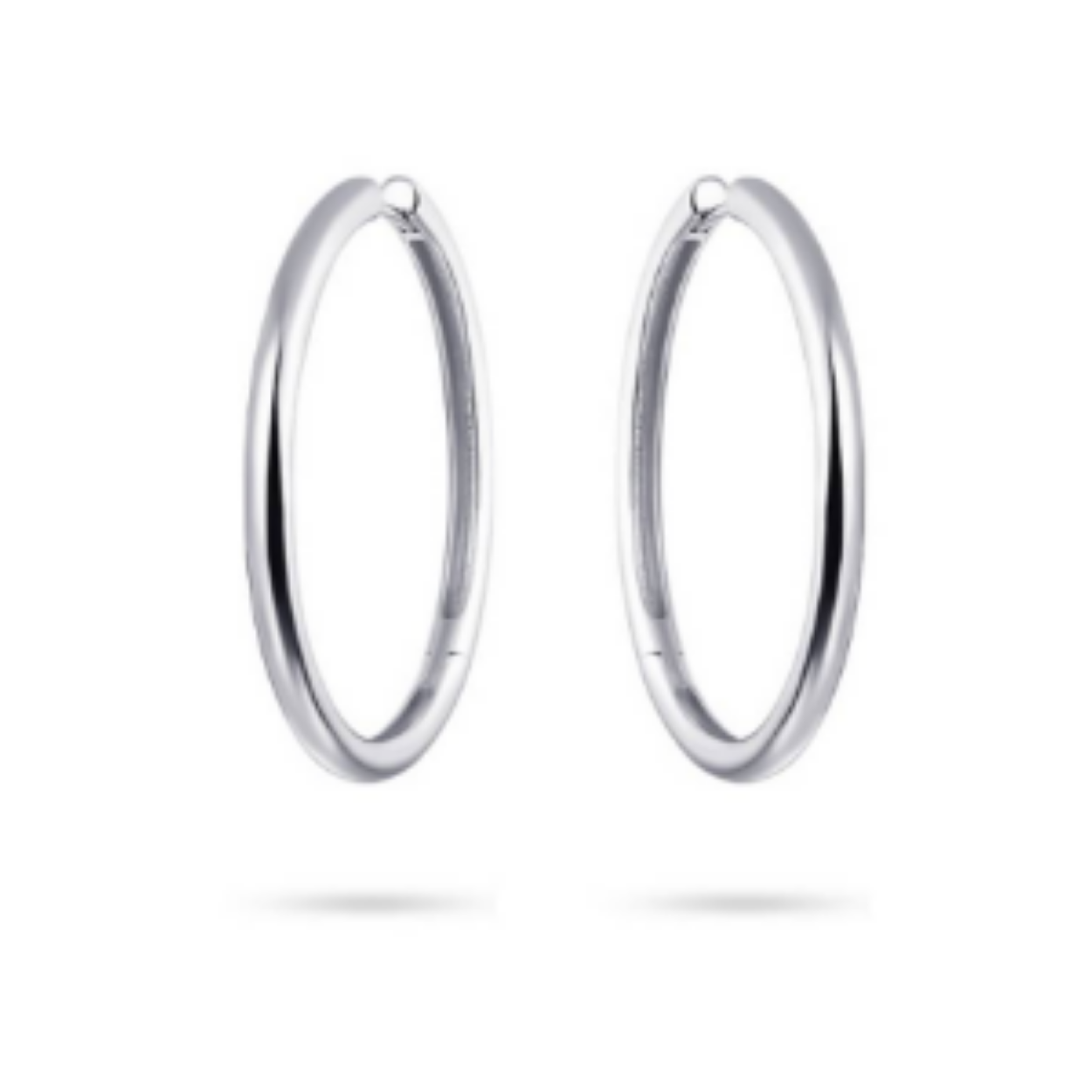 zilveren klapoorringen 40mm