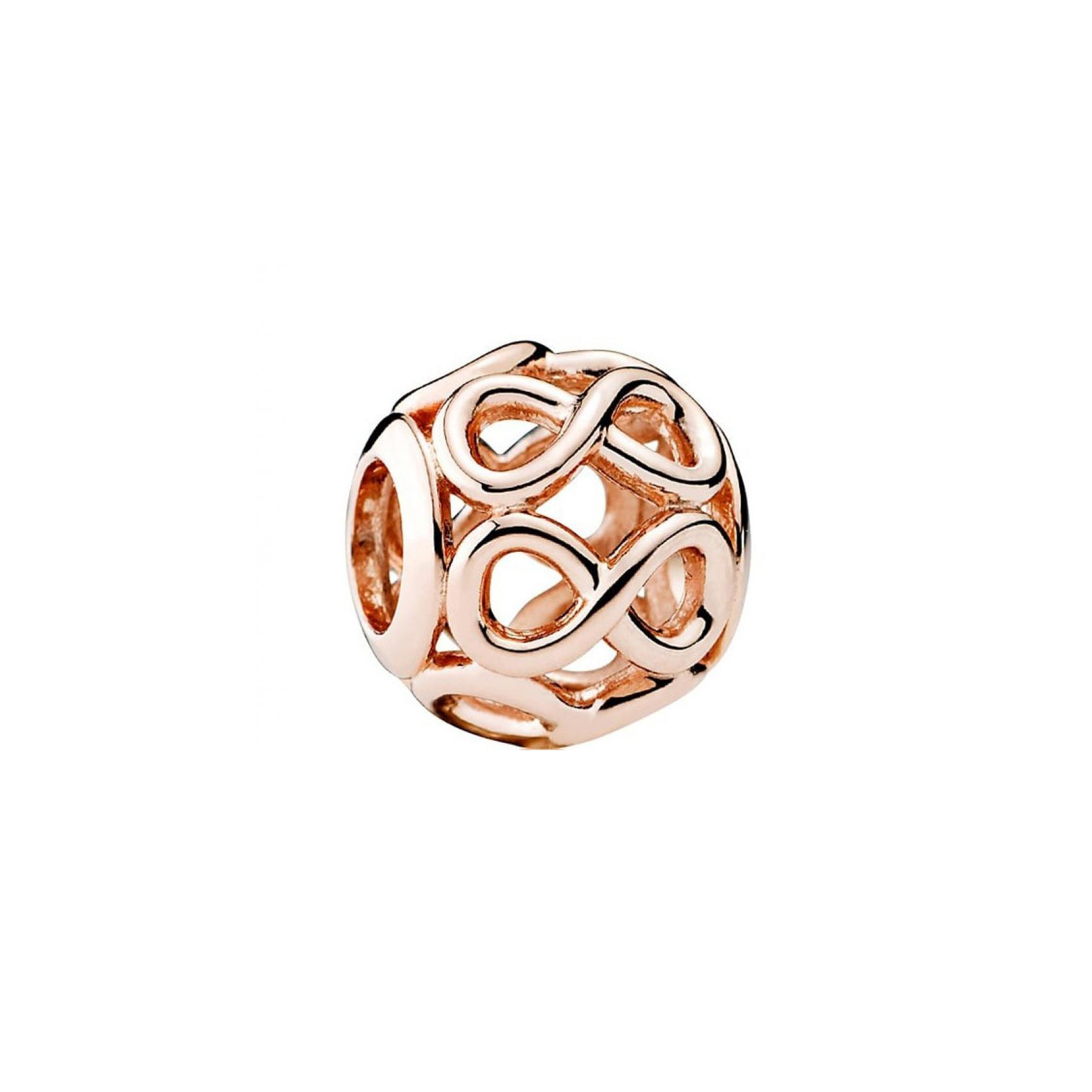Pandora - Roségoudkleurige bedel opengewerkte Infinity - 781872