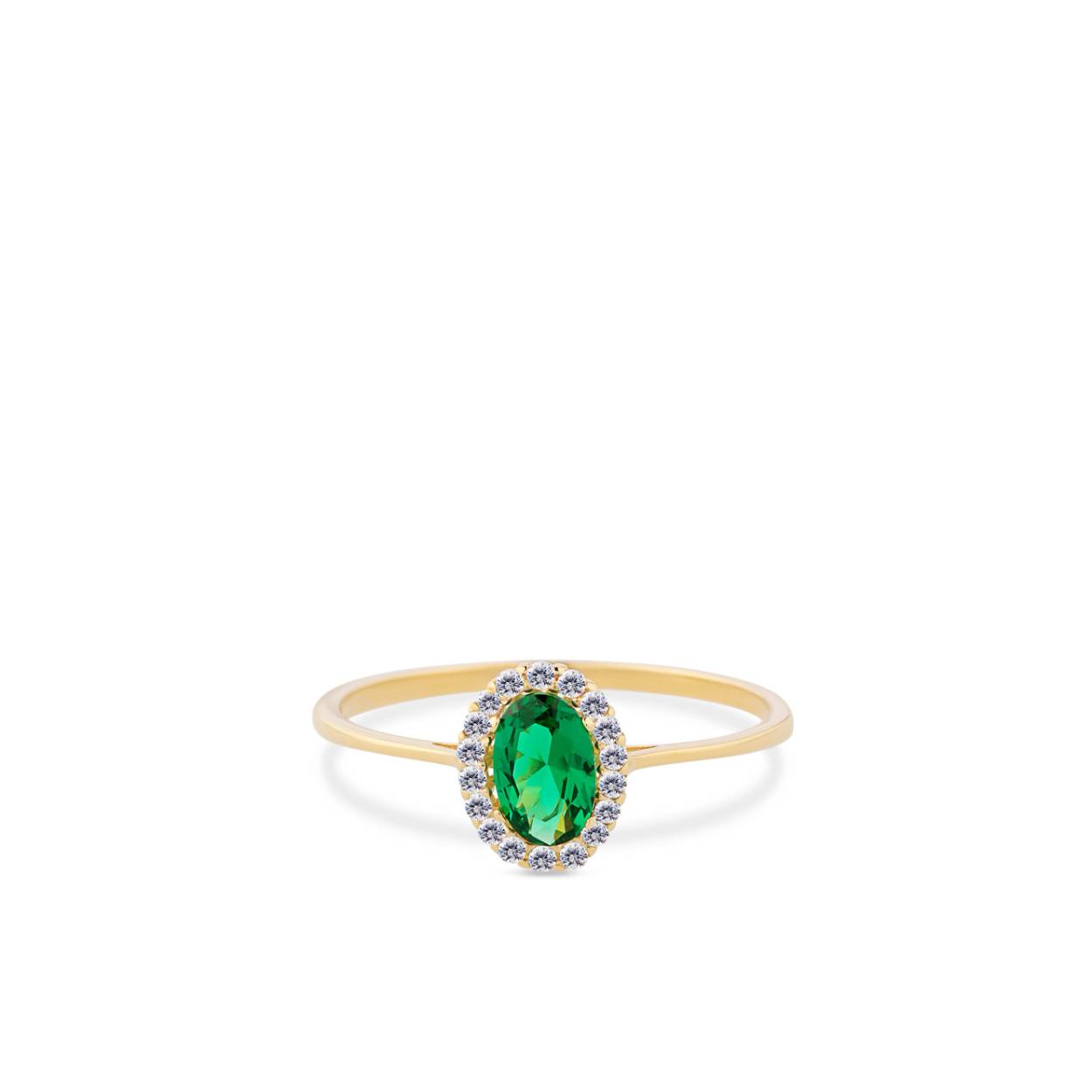 Deze gouden ring is gemaakt van ethisch gewonnen goud.