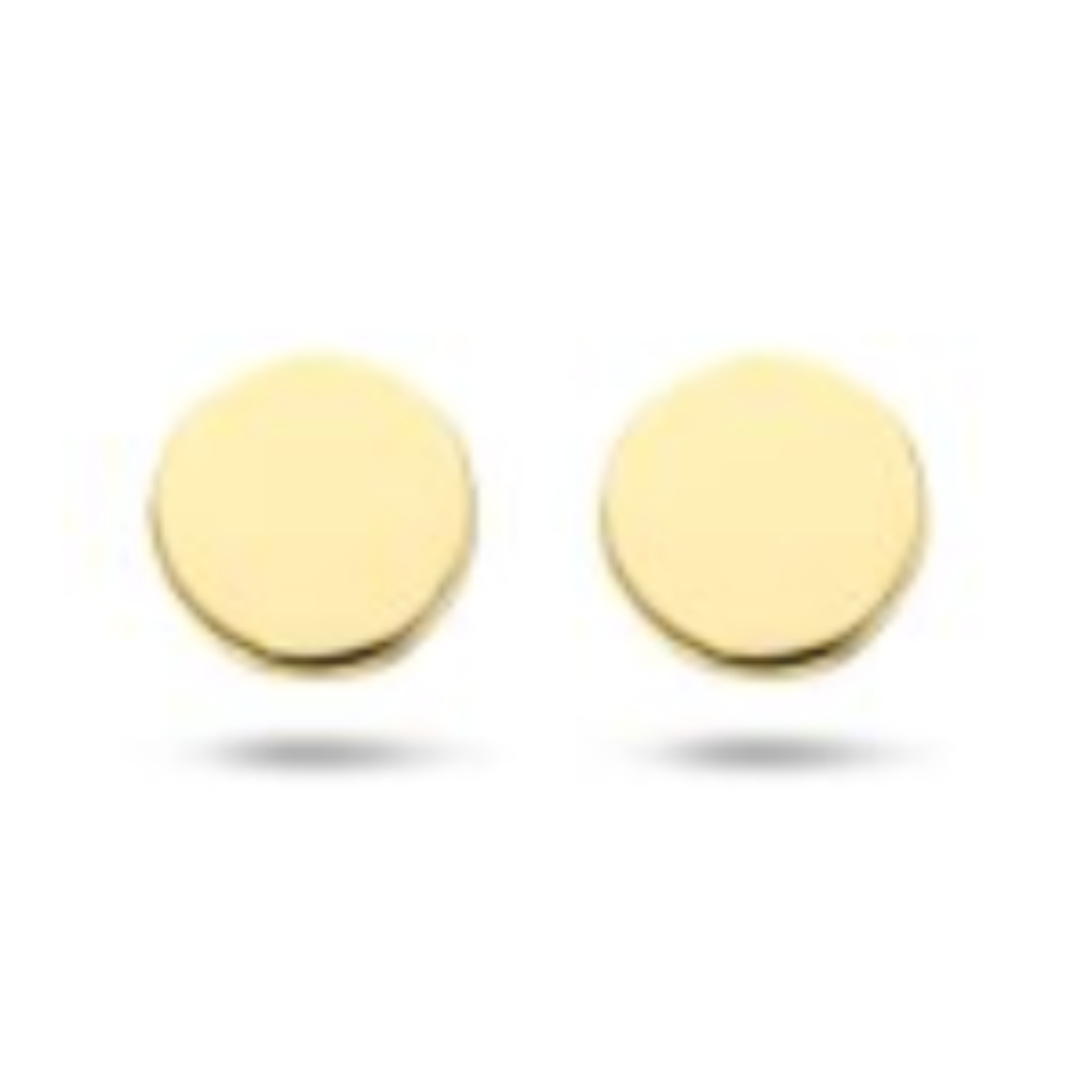 geelgouden oorstekers 4mm