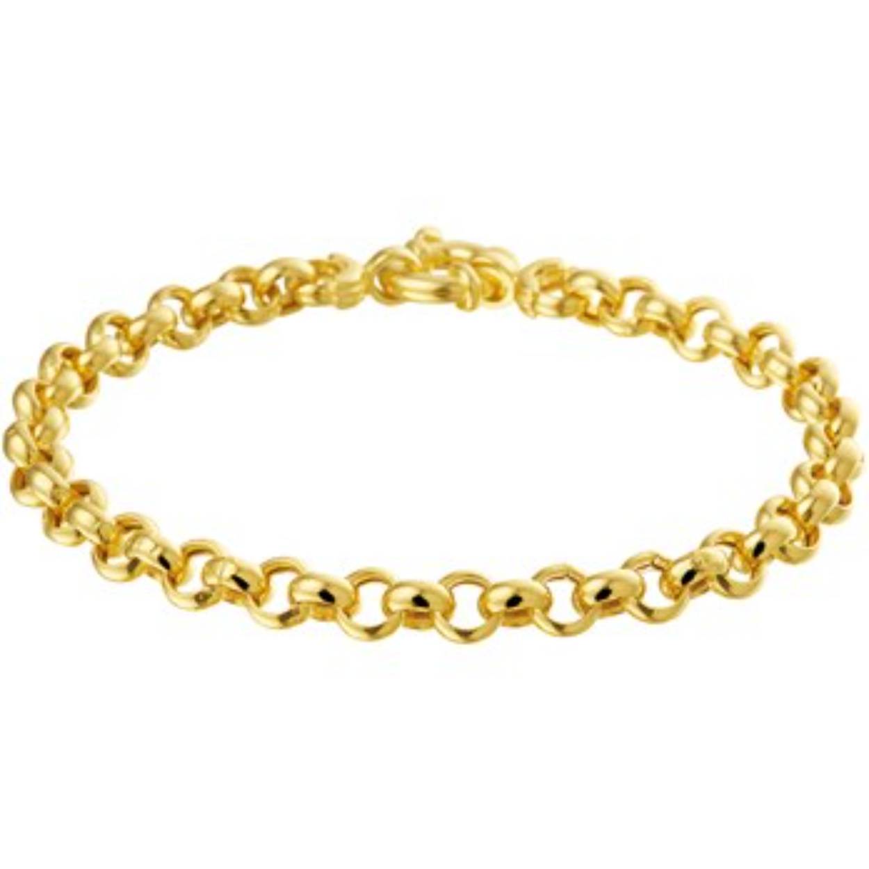 jasseron armband van 5.3 mm breed en met een lengte van 19 cm