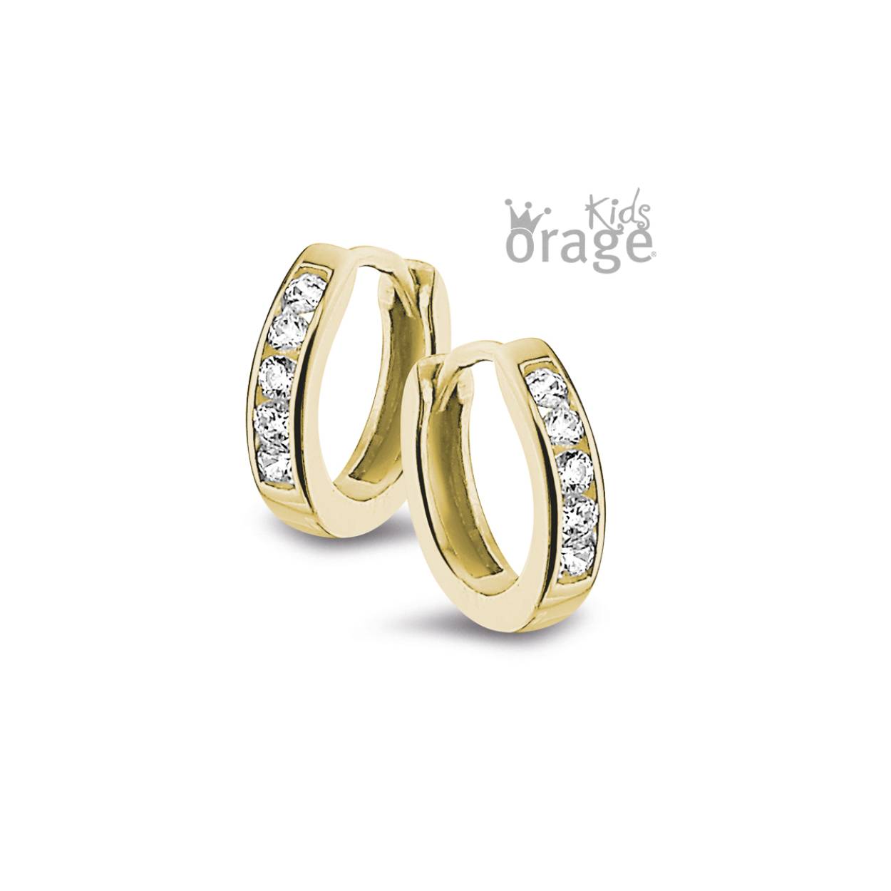 Goudkleurige oorringen met zirkonium van het merk Orage kids
Materiaal: 925 zilver, verguld
Ook verkrijgbaar in andere uitvoeringen